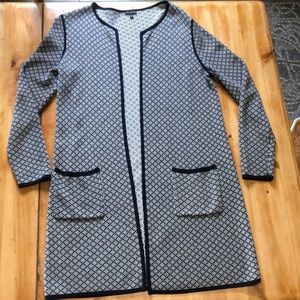 Talbots Long No Button Sweater